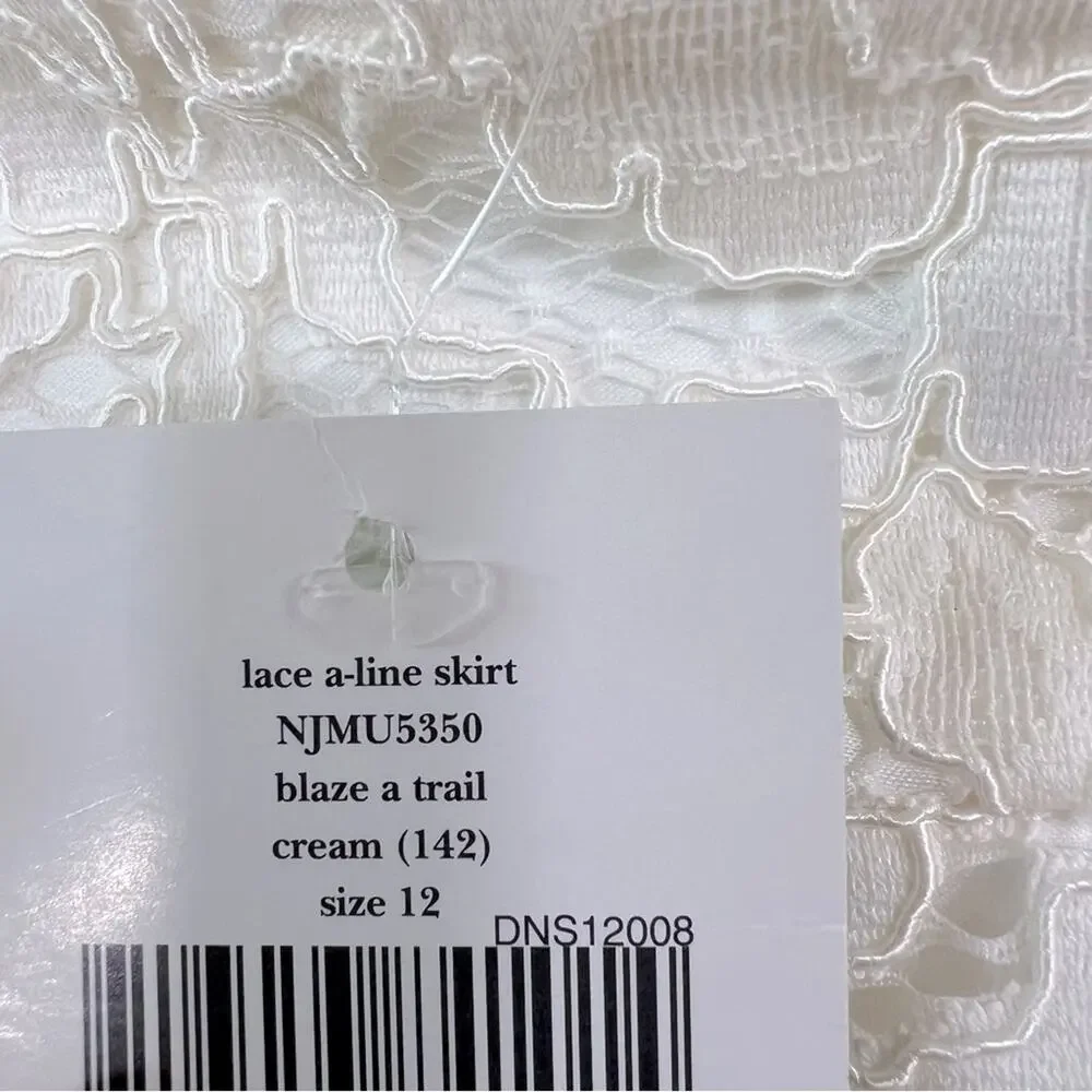 NWT KATE SPADE Blaze A Trail Lace A-Line Skirt